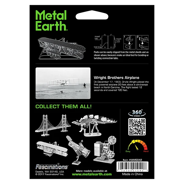 Metal Earth® - 3D Wright Brothers Airplane