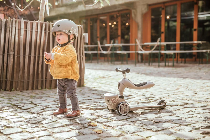 Laufrad und Fahrrad 2in1 Highwaykick 1 Lifestyle 1-5 Jahre - Brown Lines