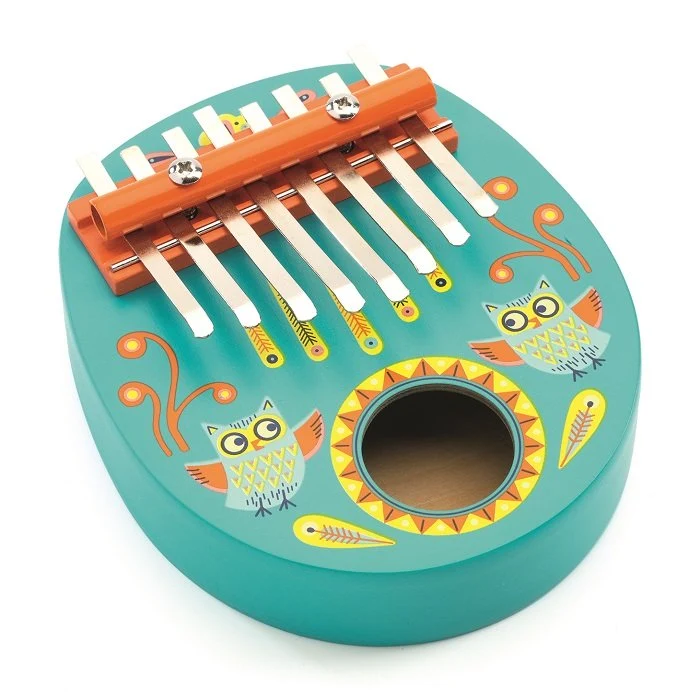 Holz-Kalimba-Instrument - Eule