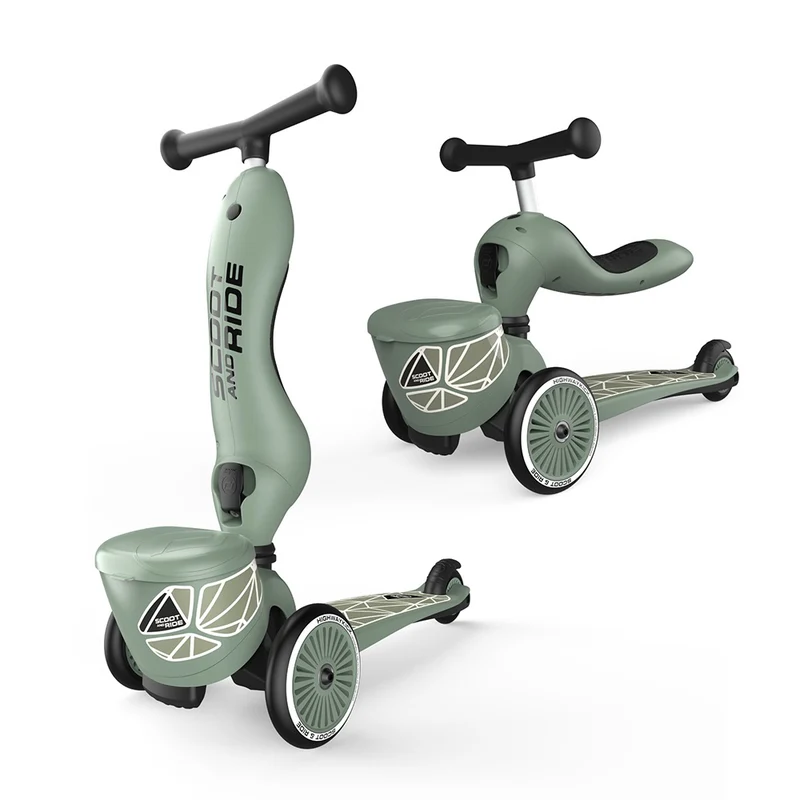 Laufrad und Fahrrad 2in1 Highwaykick 1 Lifestyle 1-5 Jahre - Green Lines