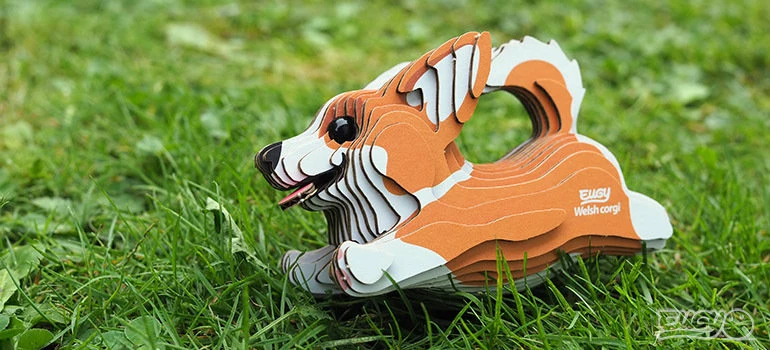 Öko-Puzzle 3D – Corgi