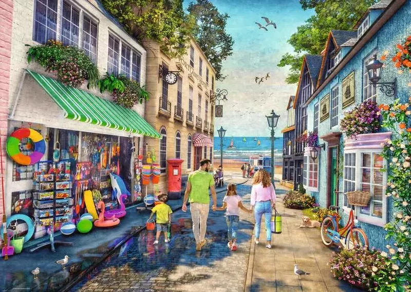 DMG Ravensburger No. 3 Down the Lane - Seaview Lane, Dominic Davison (1000pcs) (DAMAGED BOX)