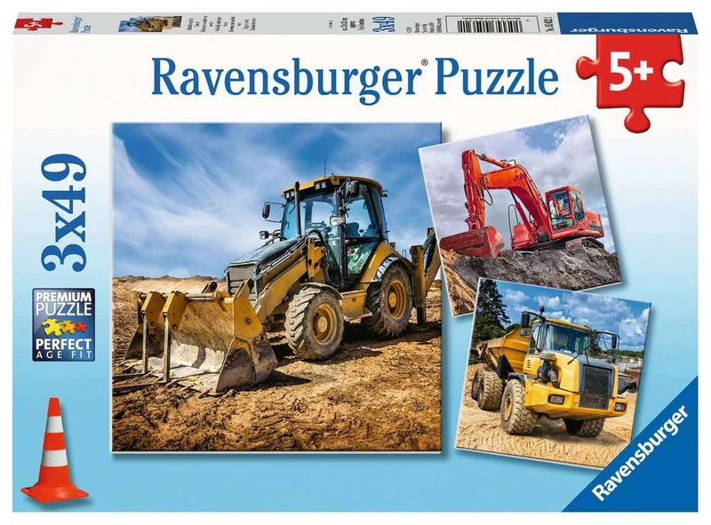 DMG Ravensburger Diggers at Work! (3 x 49pcs) (DAMAGED BOX)