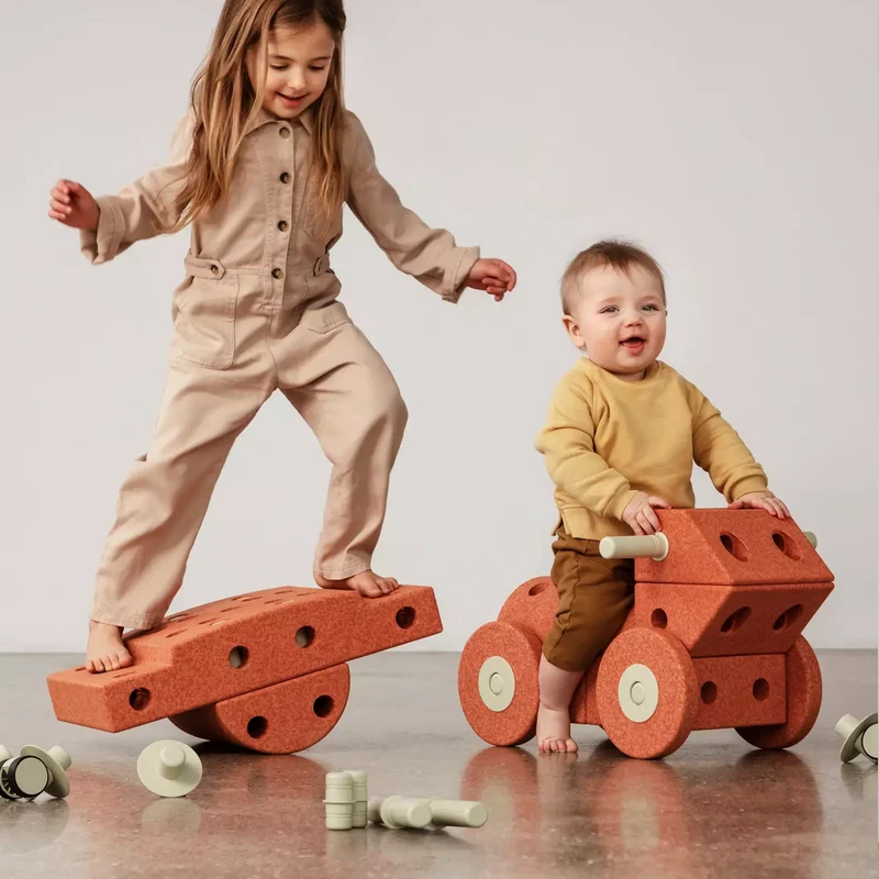 Kreative Bausteine zur Förderung der Grobmotorik Dreamer Set – orange 25 in 1