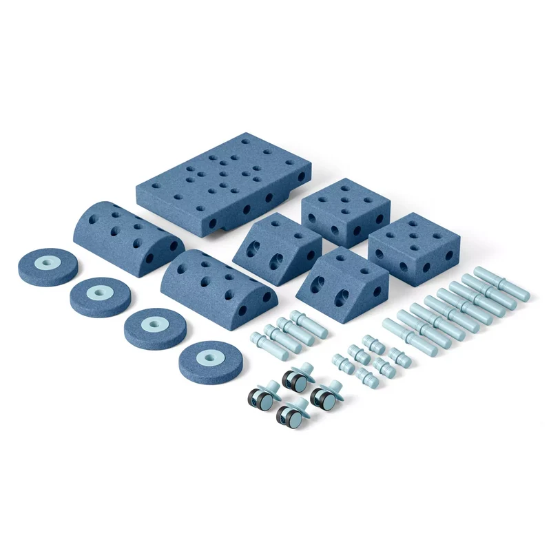 Kreative Bausteine zur Förderung der Grobmotorik Dreamer Set – blau 25 in 1