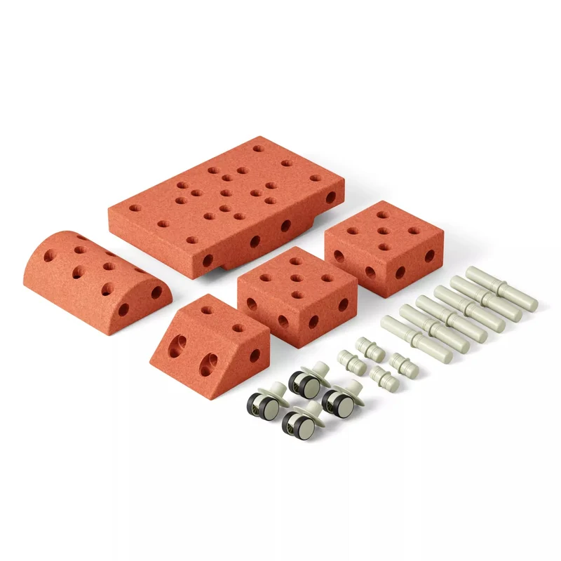 Kreative Bausteine zur Förderung der Grobmotorik Explorer Set – orange 15 in 1