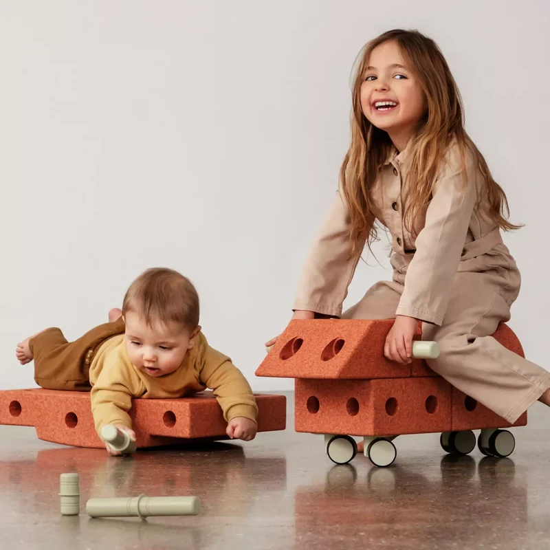Kreative Bausteine zur Förderung der Grobmotorik Explorer Set – orange 15 in 1