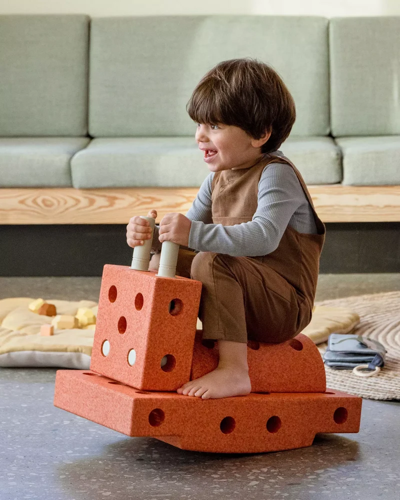 Kreative Bausteine zur Förderung der Grobmotorik Explorer Set – orange 15 in 1
