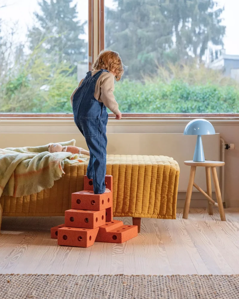 Kreative Bausteine zur Förderung der Grobmotorik Explorer Set – orange 15 in 1