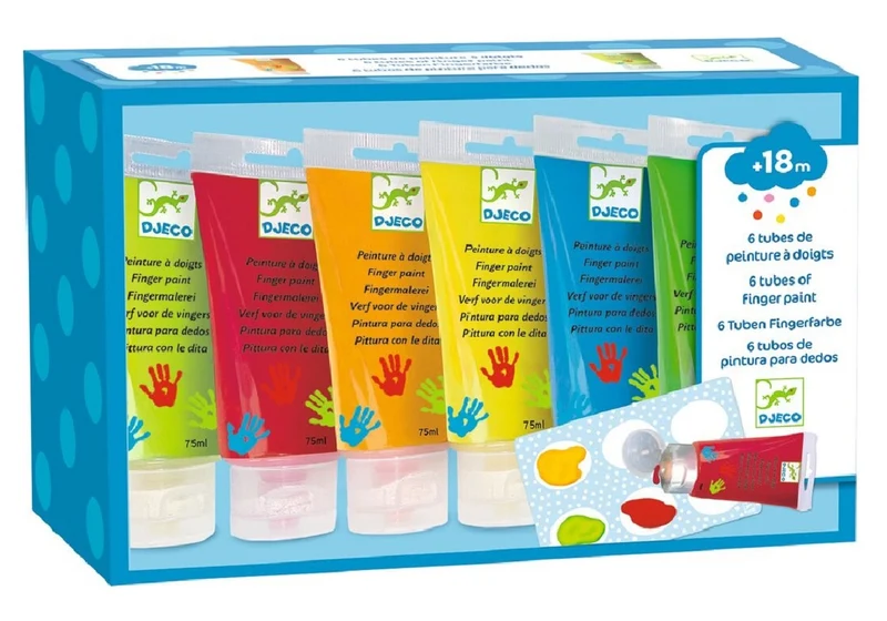 Fingerfarben in Tuben
