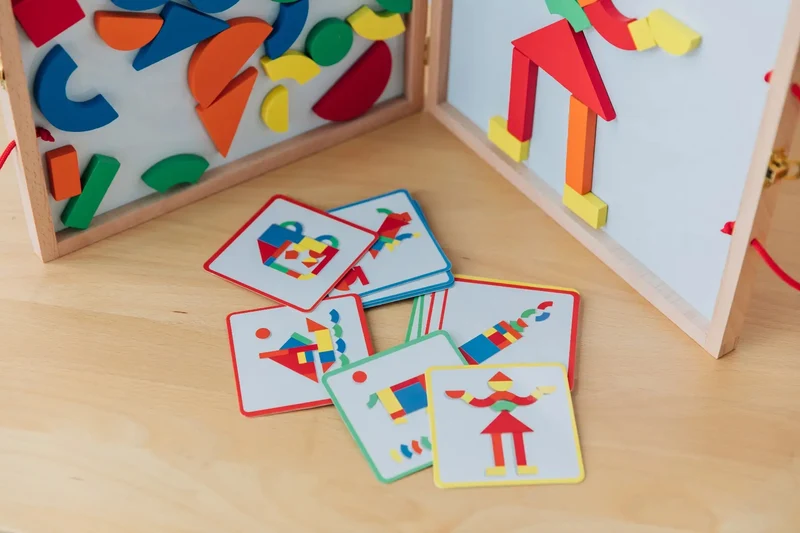 Holzmagnete Puzzle im Koffer – Geoform