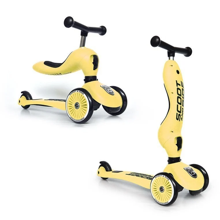 Laufrad und Fahrrad 2in1 Highwaykick 1-5 Jahre - Lemon