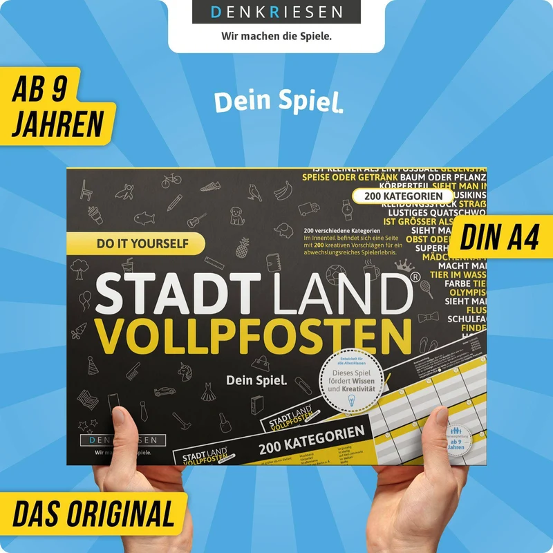 Stadt Land Vollpfosten - Do It Yourself Edition (DinA4-Format)