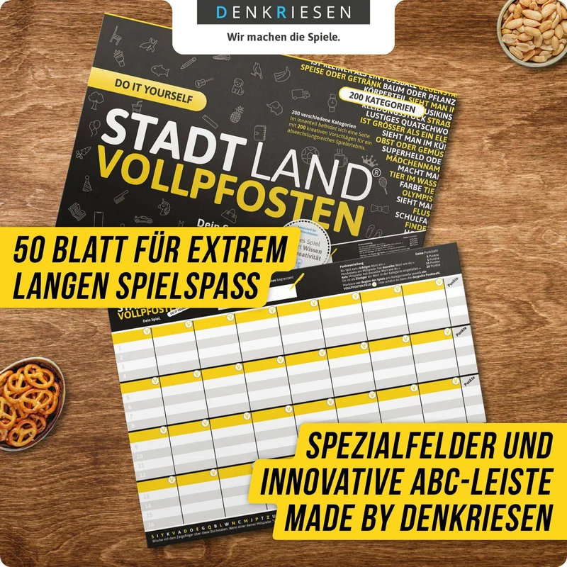 Stadt Land Vollpfosten - Do It Yourself Edition (DinA4-Format)