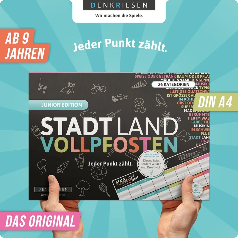 Stadt Land Vollpfosten - Junior Edition (DinA4-Format)