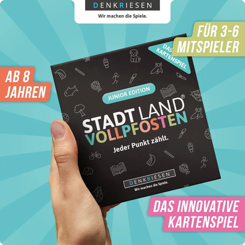 Stadt Land Vollpfosten - Das Kartenspiel: Junior Edition