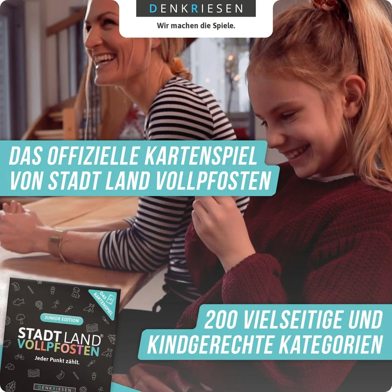 Stadt Land Vollpfosten - Das Kartenspiel: Junior Edition