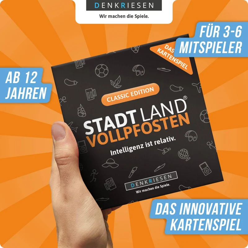 Stadt Land Vollpfosten: Das Kartenspiel - Classic Edition