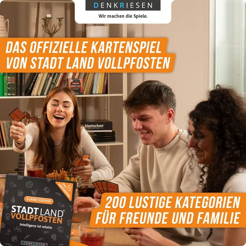 Stadt Land Vollpfosten: Das Kartenspiel - Classic Edition