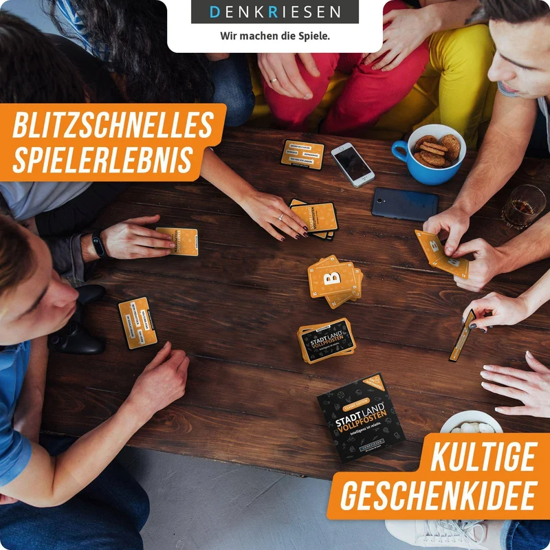 Stadt Land Vollpfosten: Das Kartenspiel - Classic Edition