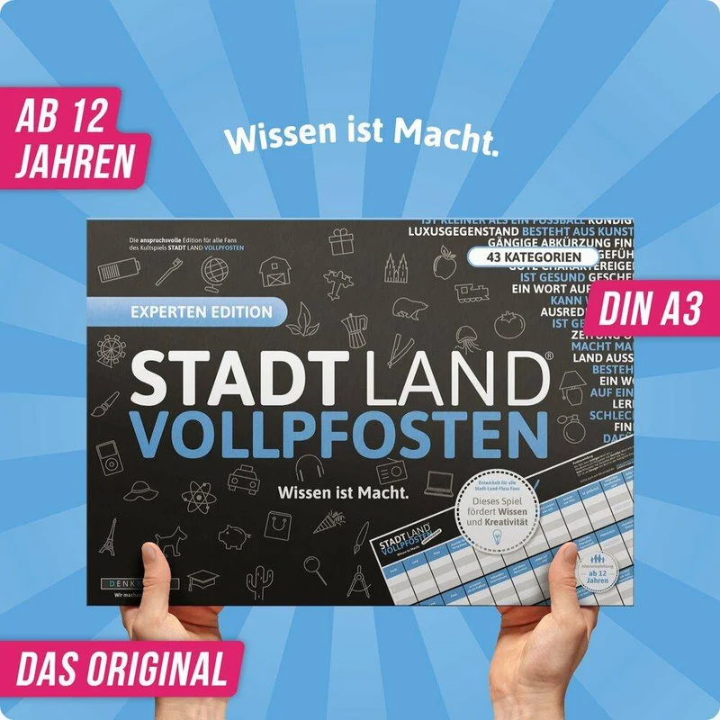 Stadt Land Vollpfosten - Experten Edition (DinA3-Format)