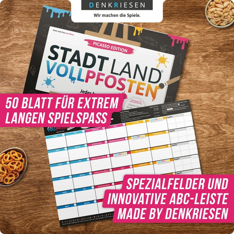 Stadt Land Vollpfosten - Picasso Edition (DinA3-Format)
