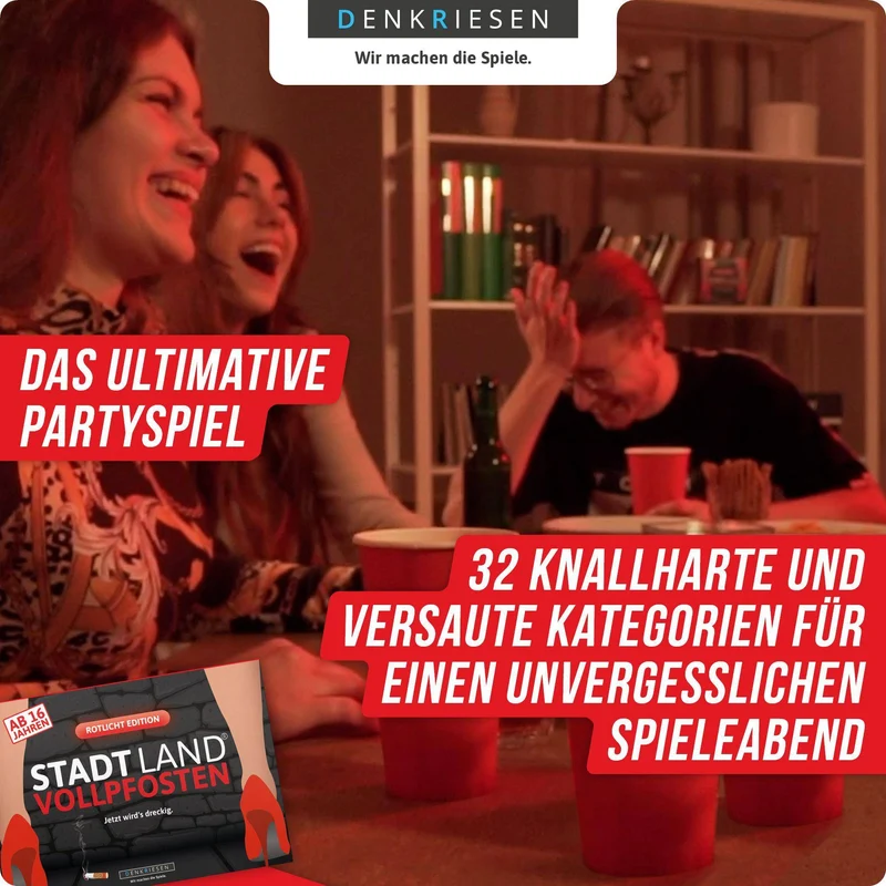 Stadt Land Vollpfosten - Rotlicht Edition (DinA4-Format)