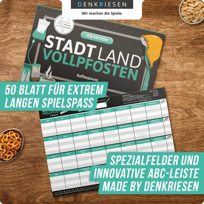 Stadt Land Vollpfosten - Job Edition (DinA4-Format)