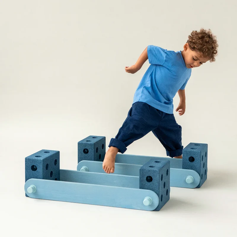 Beams Balance Board – Deep Blue/Sky Blue 2 Stück