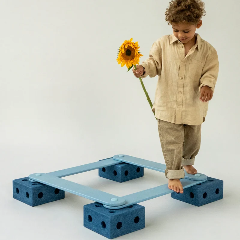 Beams Balance Board – Deep Blue/Sky Blue 2 Stück