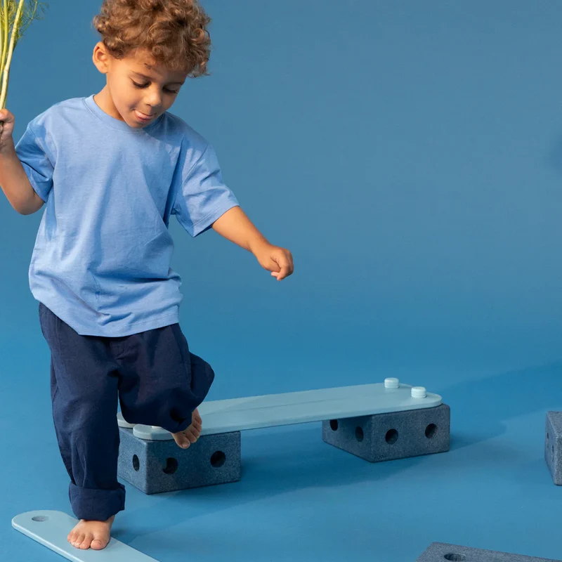 Beams Balance Board – Deep Blue/Sky Blue 2 Stück