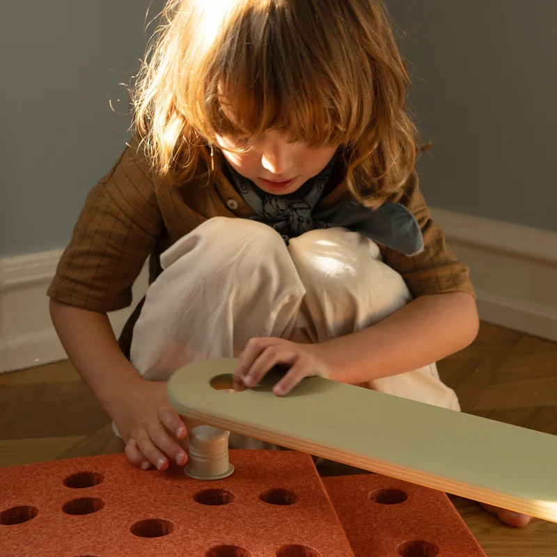Beams Balance Board – Burnt Orange/Dusty Green 2 Stück