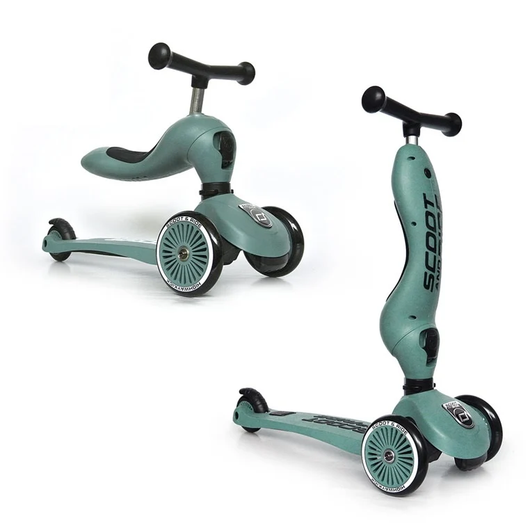 Roller und Fahrrad 2in1 Highwaykick 1-5 Jahre - Forest