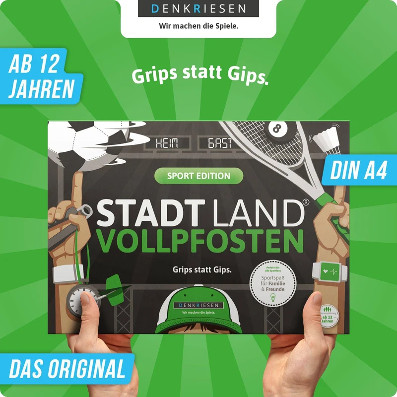Stadt Land Vollpfosten - Sport Edition (DinA4-Format)
