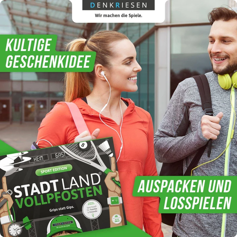 Stadt Land Vollpfosten - Sport Edition (DinA4-Format)