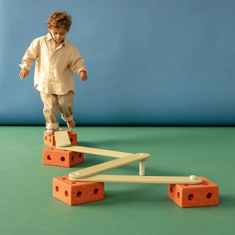 Balance Track Set – Burnt Orange/Dusty Green