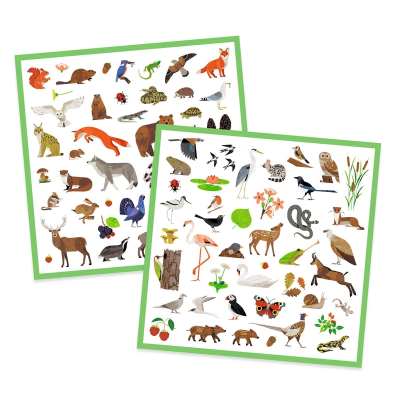 Stickerset 160 Stück – Fauna