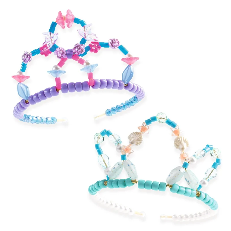 Schmuckset – 2 blaue Diademe