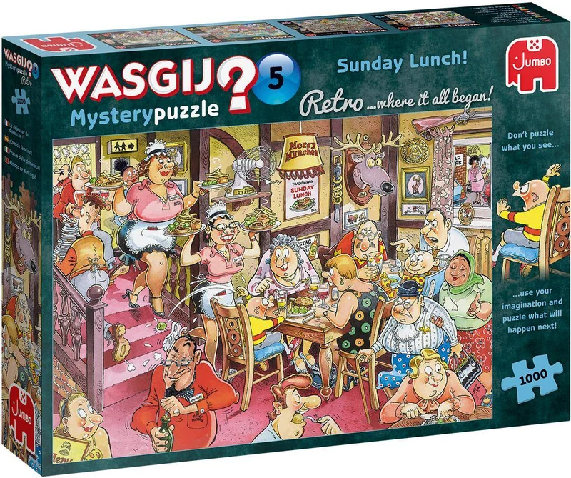 Wasgij Retro Mystery 5: Sonntagsessen!, 1000 T.