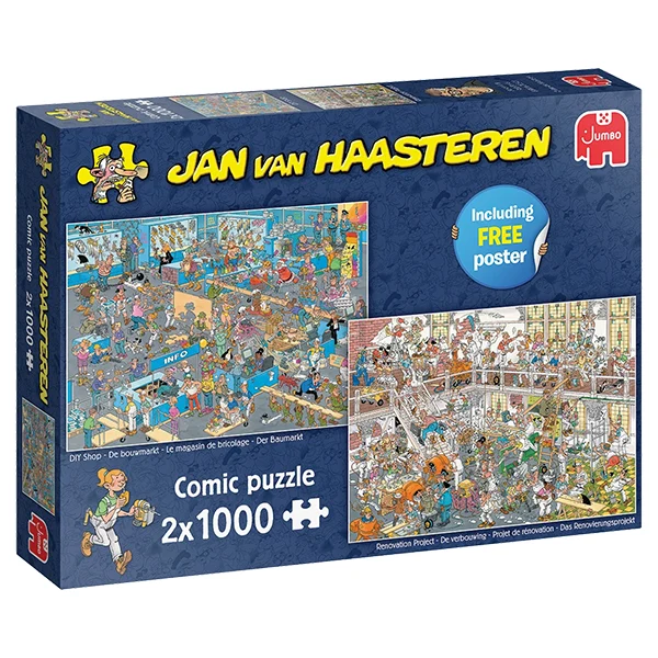 PFG JVH 2-in-1 DIY Shop / Renovation Project (2×1000 pieces) (UsageUsed – PUZZLES FOR GOOD)