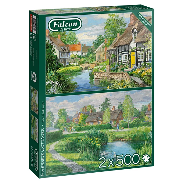 PFG Riverside Cottages (2x500pcs) (UsageUsed – PUZZLES FOR GOOD)
