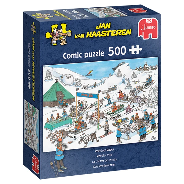 PFG Reindeer Races / La course de rennes, JVH (500pcs) (UsageUsed – PUZZLES FOR GOOD)