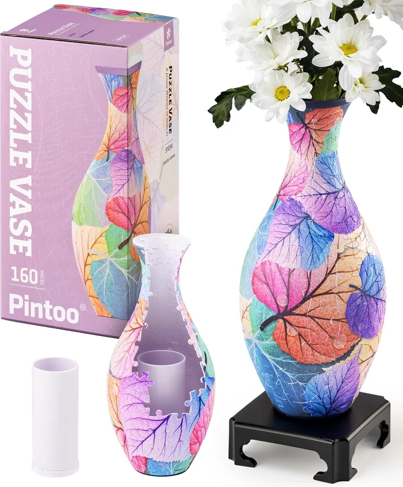 DMG 3D Puzzle Vase - Colorful Leaves (DAMAGED BOX)