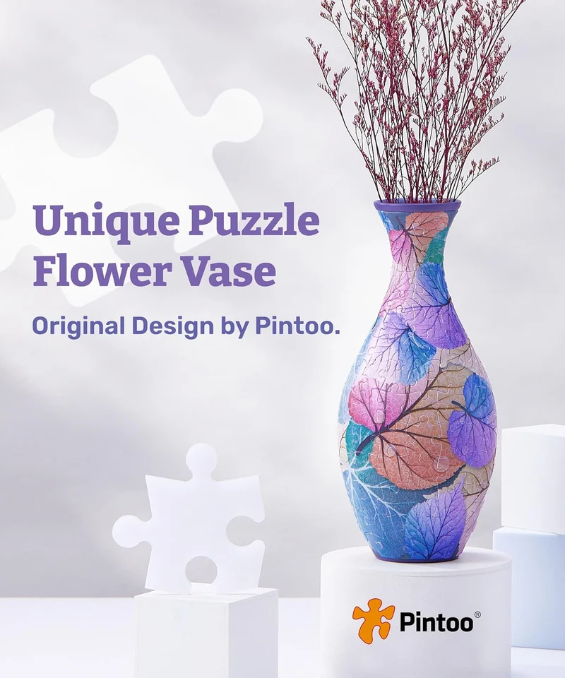 DMG 3D Puzzle Vase - Colorful Leaves (DAMAGED BOX)
