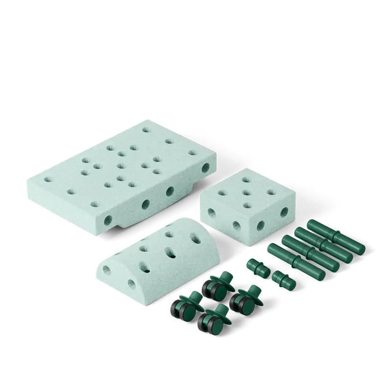 Kreative Bausteine zur Förderung der Grobmotorik Curiosity Set – mint 10 in 1
