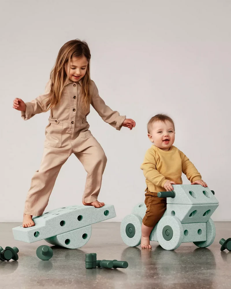Kreative Bausteine zur Förderung der Grobmotorik Dreamer Set – mint 25 in 1