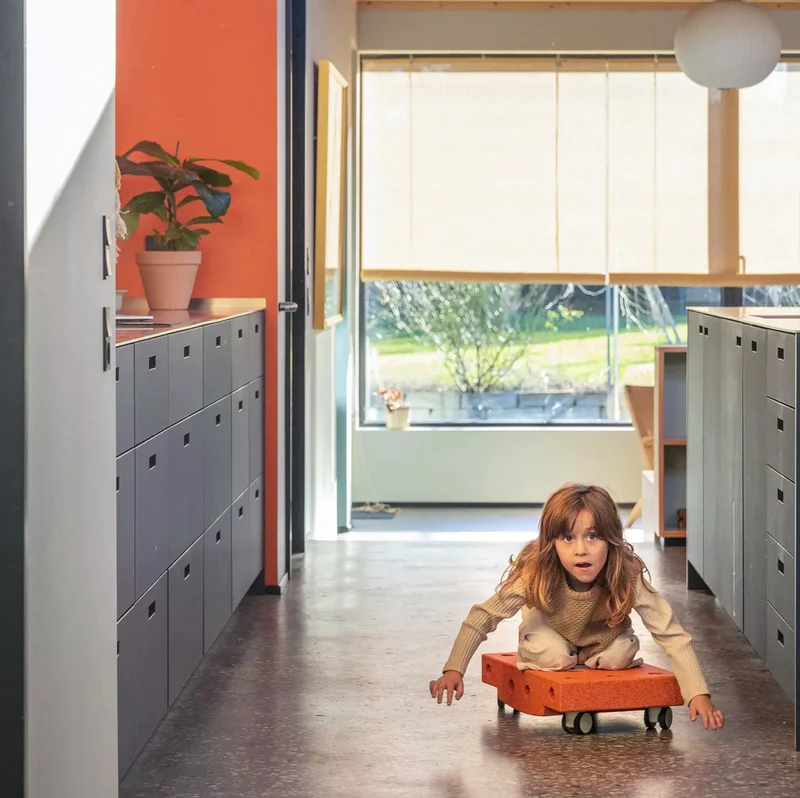 Kreative Bausteine zur Förderung der Grobmotorik Curiosity Set – orange 10w1