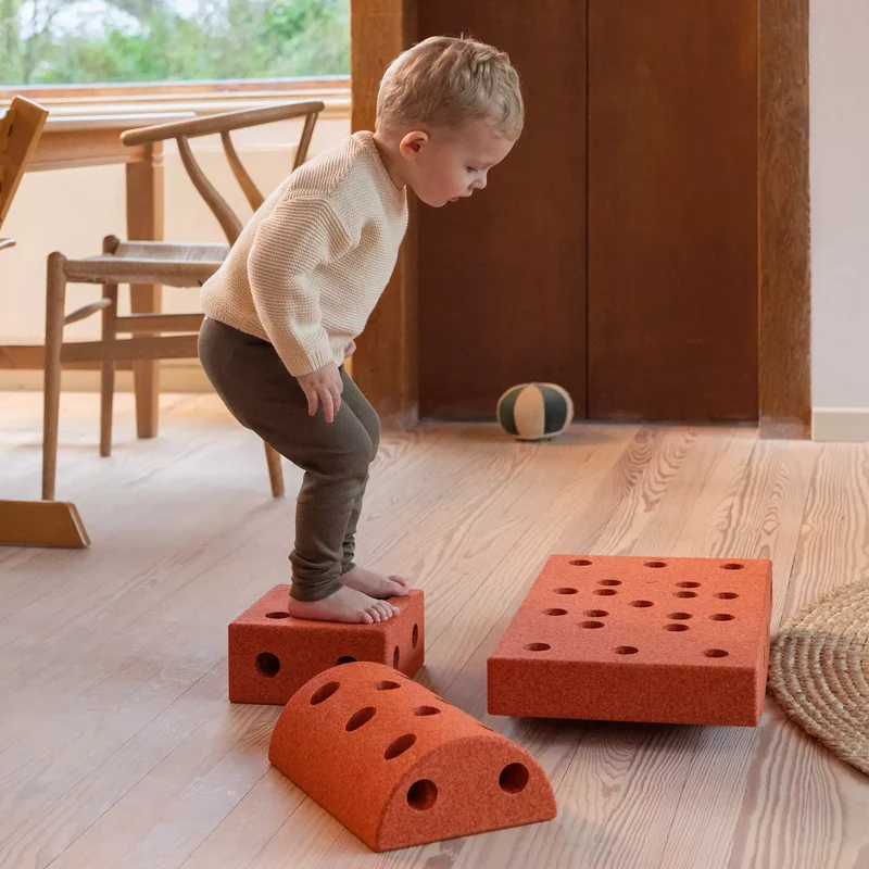 Kreative Bausteine zur Förderung der Grobmotorik Curiosity Set – orange 10w1