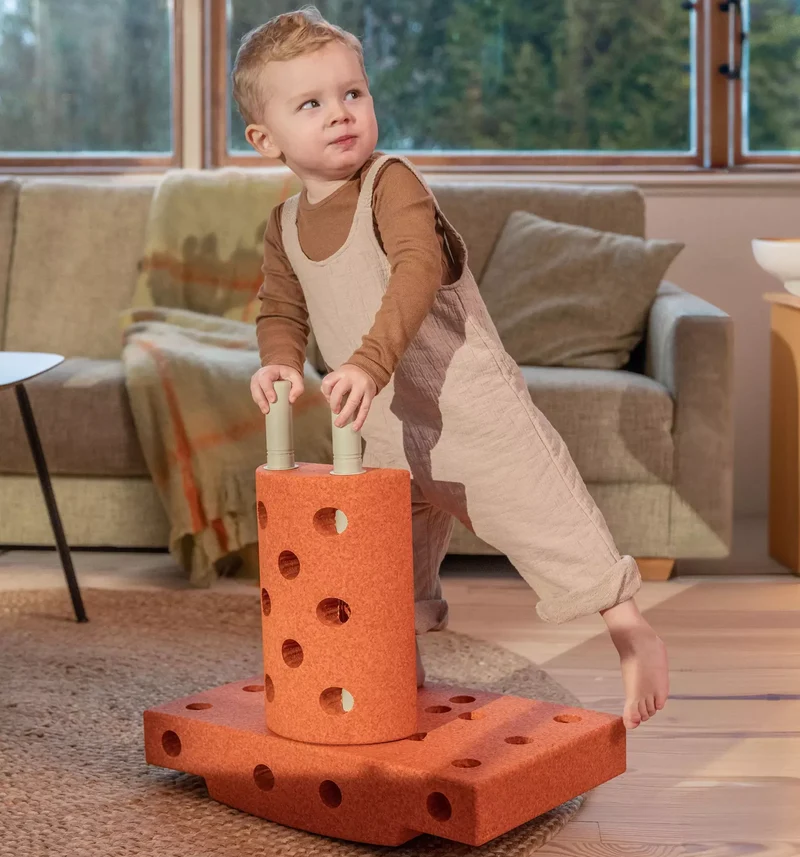 Kreative Bausteine zur Förderung der Grobmotorik Curiosity Set – orange 10w1