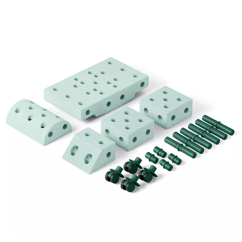 Kreative Bausteine zur Förderung der Grobmotorik Explorer Set – mint 15w1